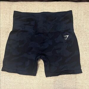 Gymshark navy blue Camo Athletic Shorts